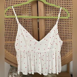 Cute valentines top with hearts